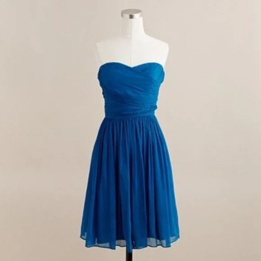 J. CREW Arabelle silk strapless dress